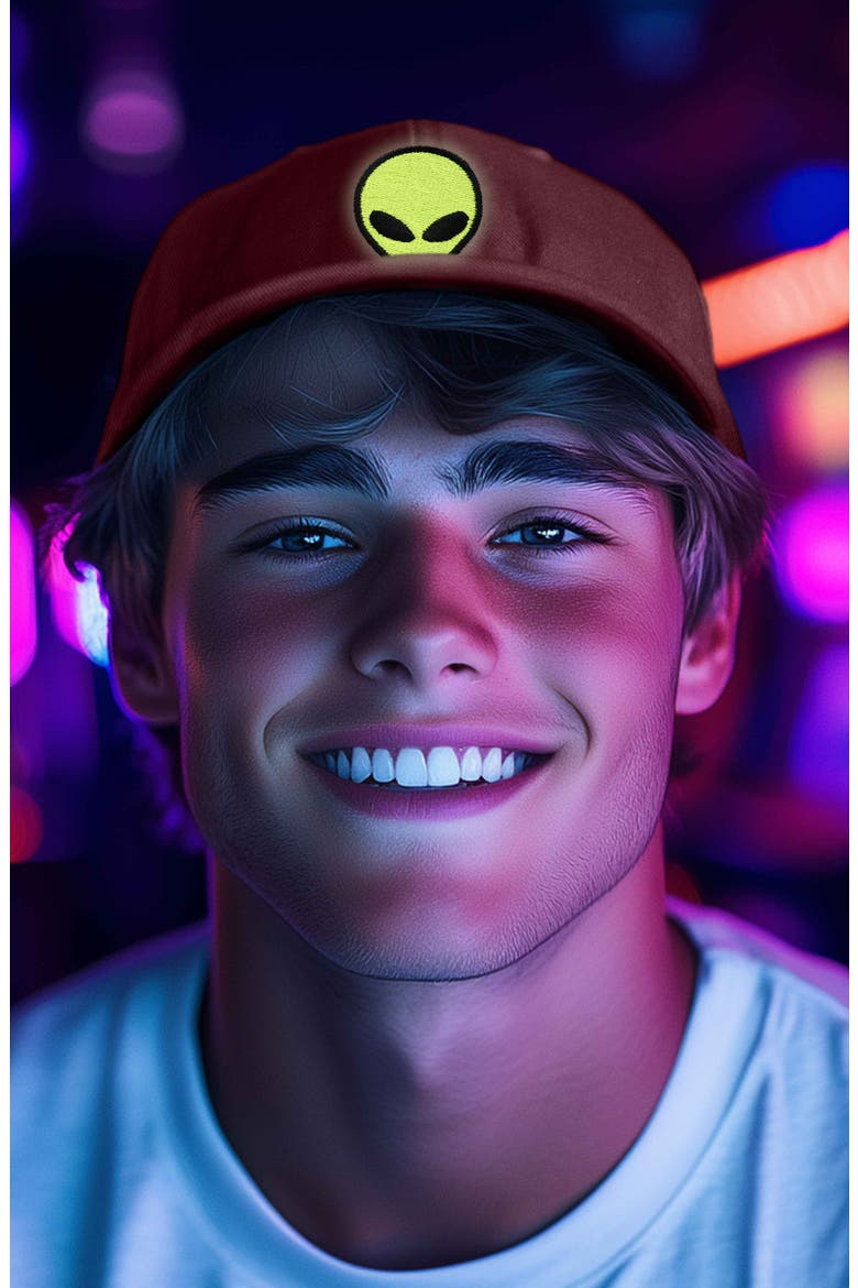 Alien Dad Cap, Alternate, color, Washed Red