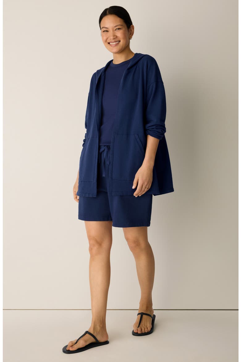Hooded Organic Cotton Jacket, Alternate, color, DEEP DIVE