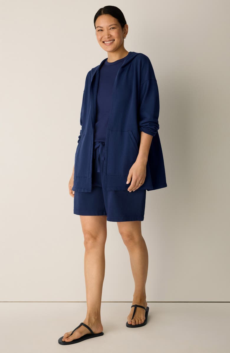 Eileen Fisher Hooded Organic Cotton Jacket, Alternate, color,