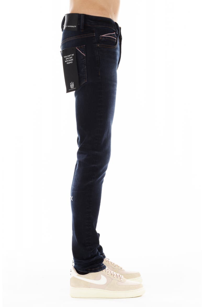 Punk Super Skinny Jeans, Alternate, color, NOIR
