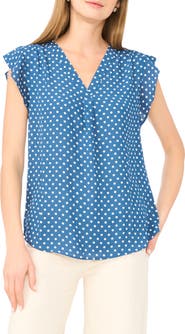 Vince Camuto Flutter Sleeve Top