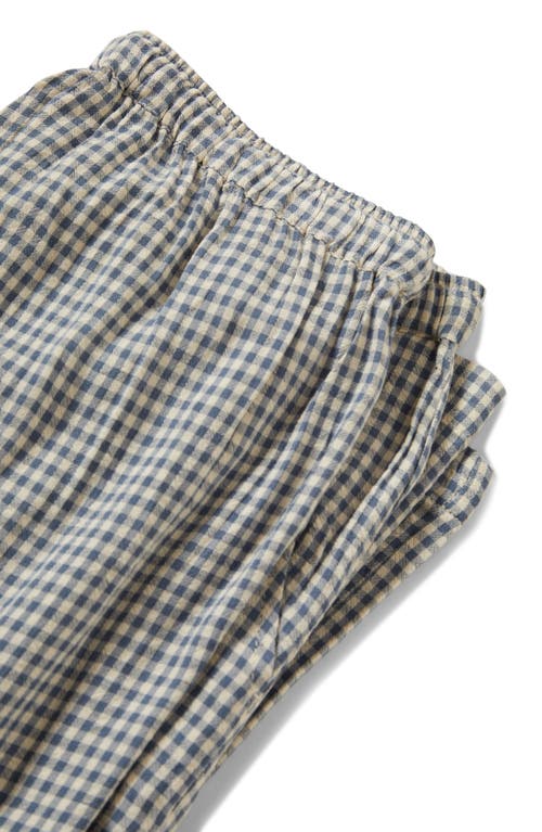 Brixton Hudson Lounge Pants In Azure Blue Gingham