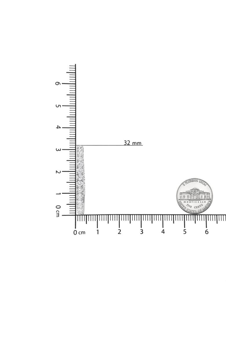 Haus of Brilliance 14K White Gold 5.00 Cttw Lab Grown Diamond Inside Out Hoop Earrings, Alternate, color, White