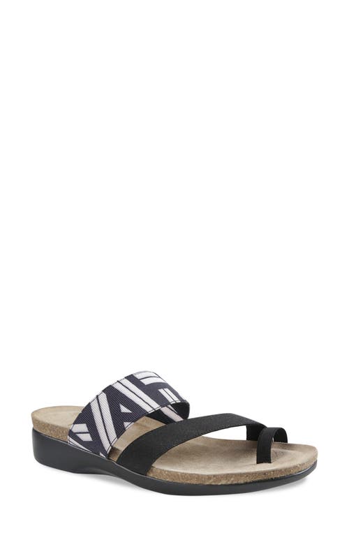 Munro Aries Sandal In Black/white Gore