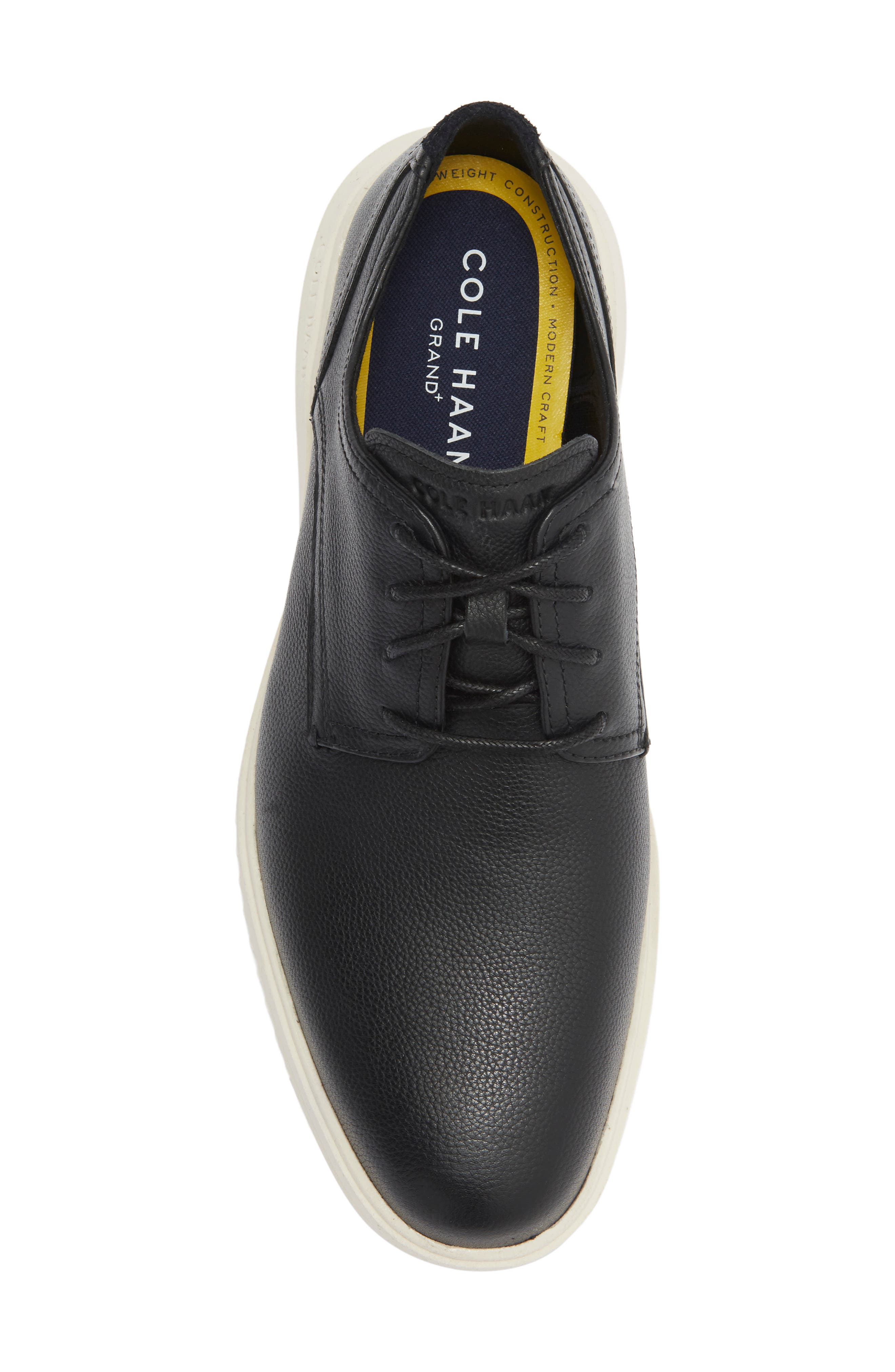 Grand Plain Toe Oxford, Alternate, color, BLACK LEATHER