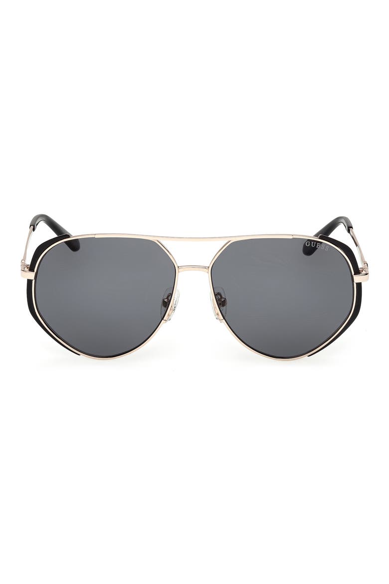 Pilot Sunglasses, Main, color, MATTE BLACK / SMOKE