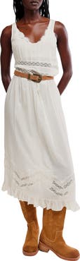Free People Voile and Lace Midi Dress