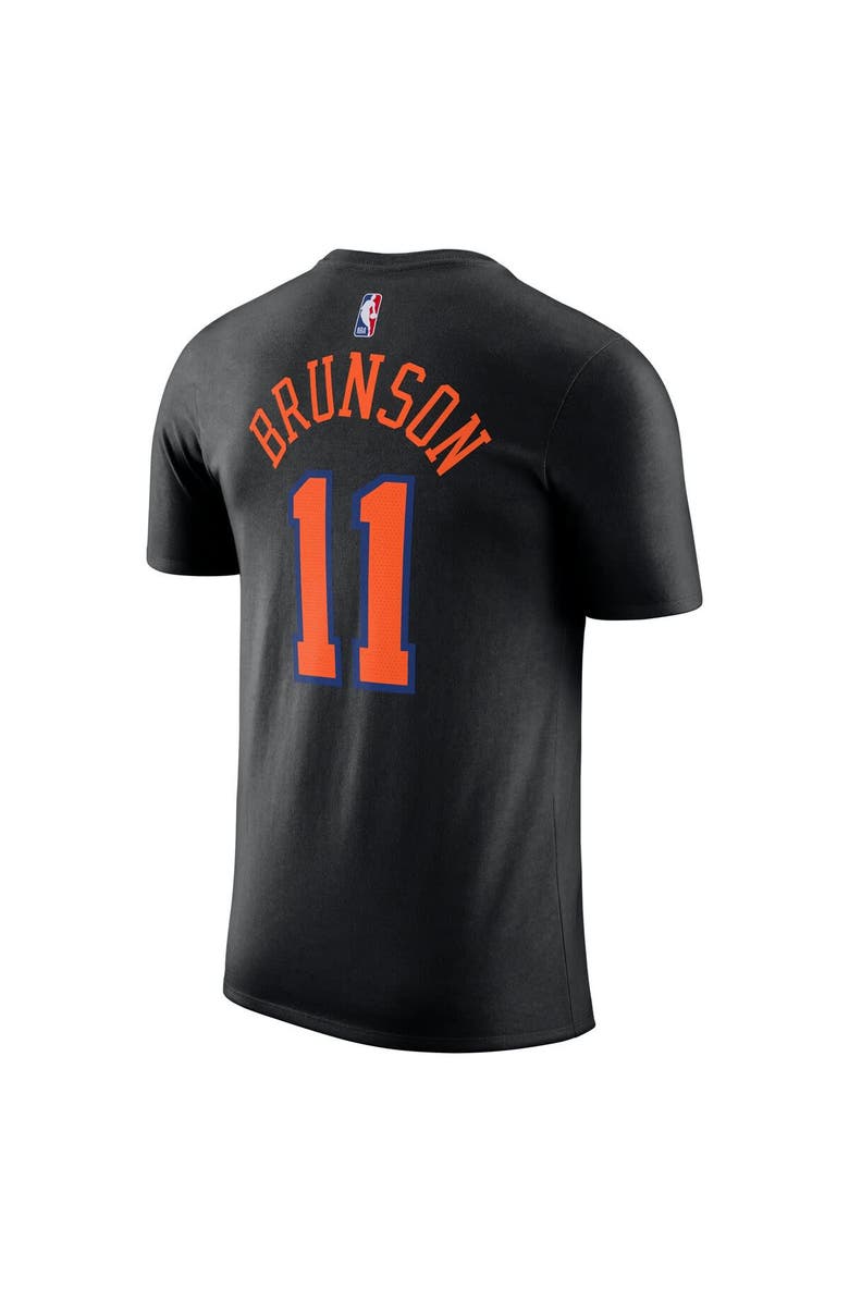 Jordan Brand Unisex Jordan Brand Jalen Brunson Black New York Knicks Name & Number T-Shirt - Statement Edition, Alternate, color, Black