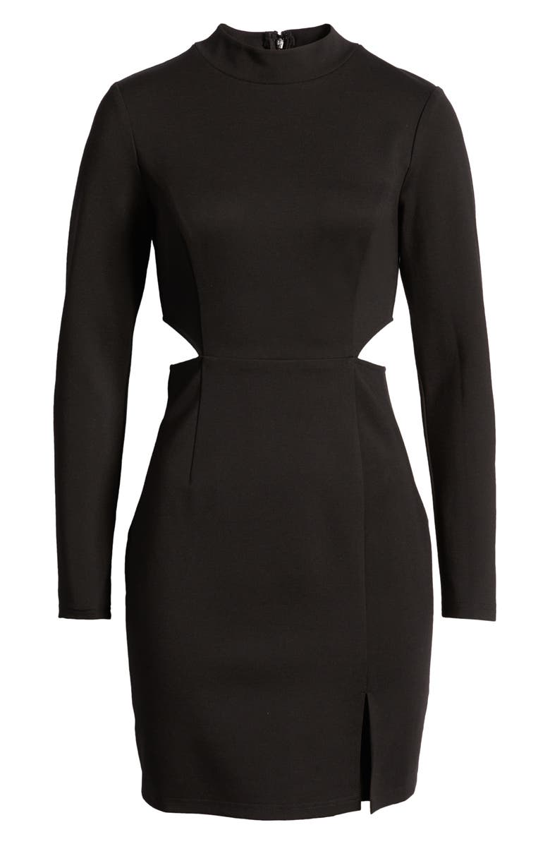 Lulus Awestruck Long Sleeve Cutout Dress, Alternate, color,