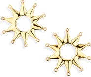 Lele Sadoughi Crystal Sun Stud Earrings