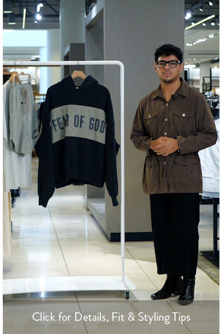 Paneled Relaxed Crop Hoodie video