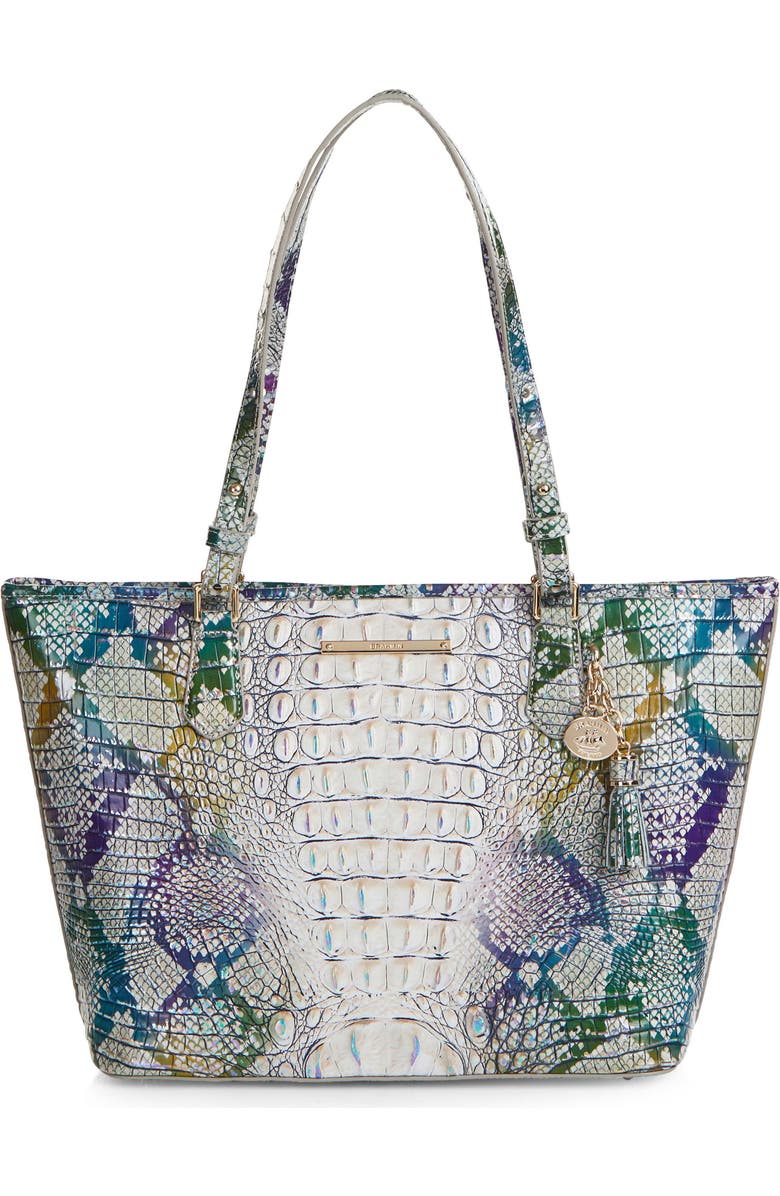 Brahmin Medium Asher Croc Embossed Leather Tote, Main, color,
