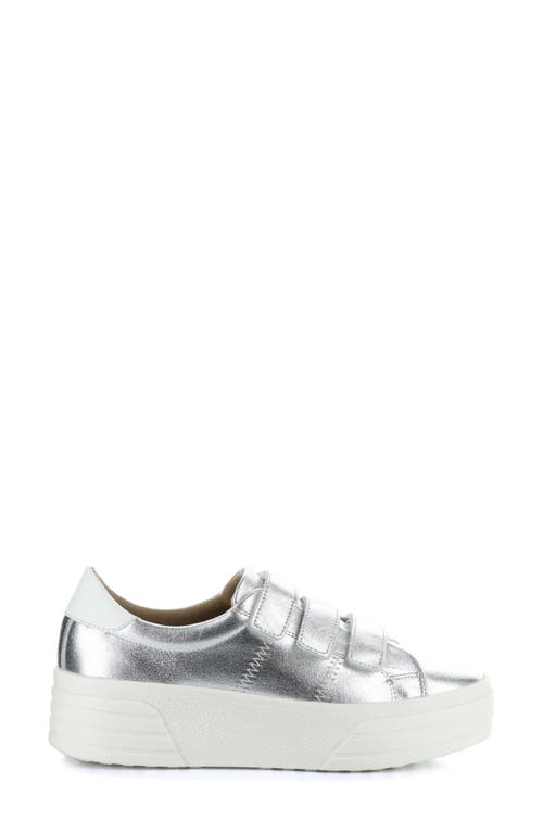 Bos. & Co. Lonnie Platform Sneaker In Prata/white