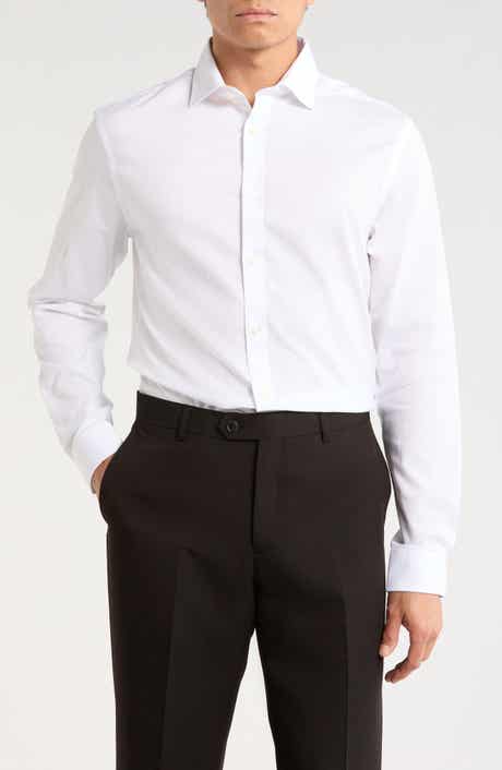 Michael Kors Slim Fit Stretch Cotton Dress Shirt