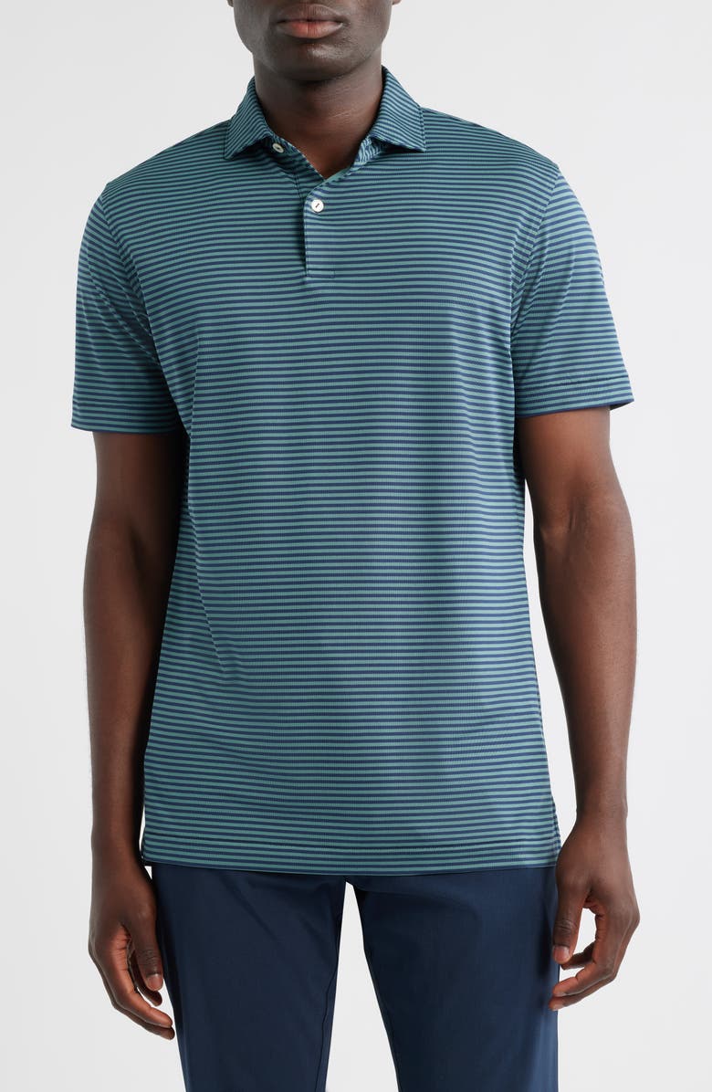 Peter Millar Crown Crafted Verse Performance Mesh Polo, Main, color, Navy