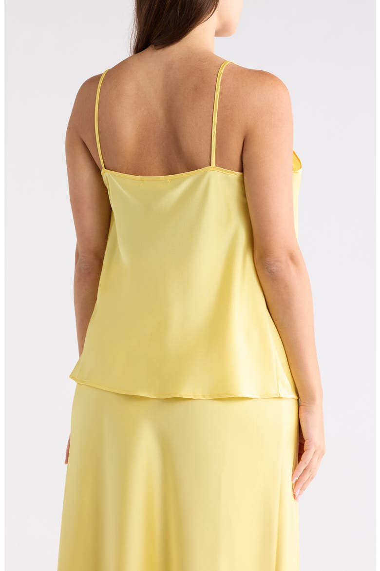 Satin V-Neck Camisole, Alternate, color, YELLOW