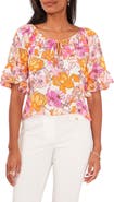 Chaus Floral Off the Shoulder Top