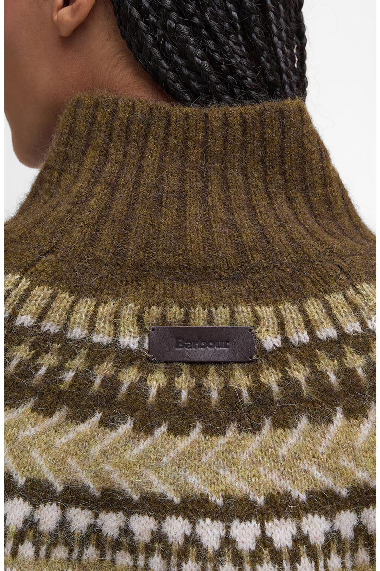 Lorrie Fair Isle Wool & Alpaca Blend Sweater, Alternate, color, BROWN MULTI