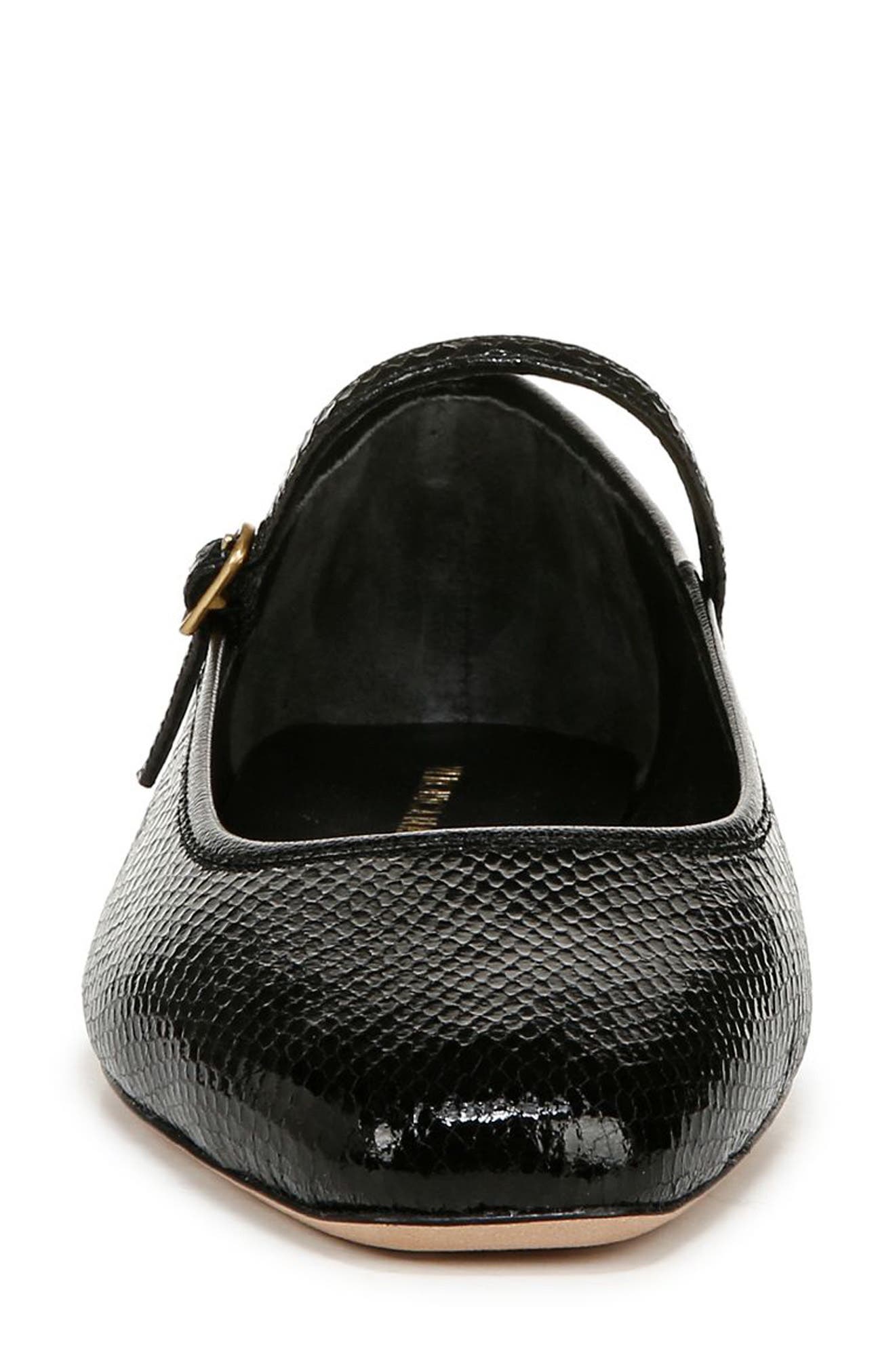 Veronica Beard Ellie Mary Jane Flat, Alternate, color, Black