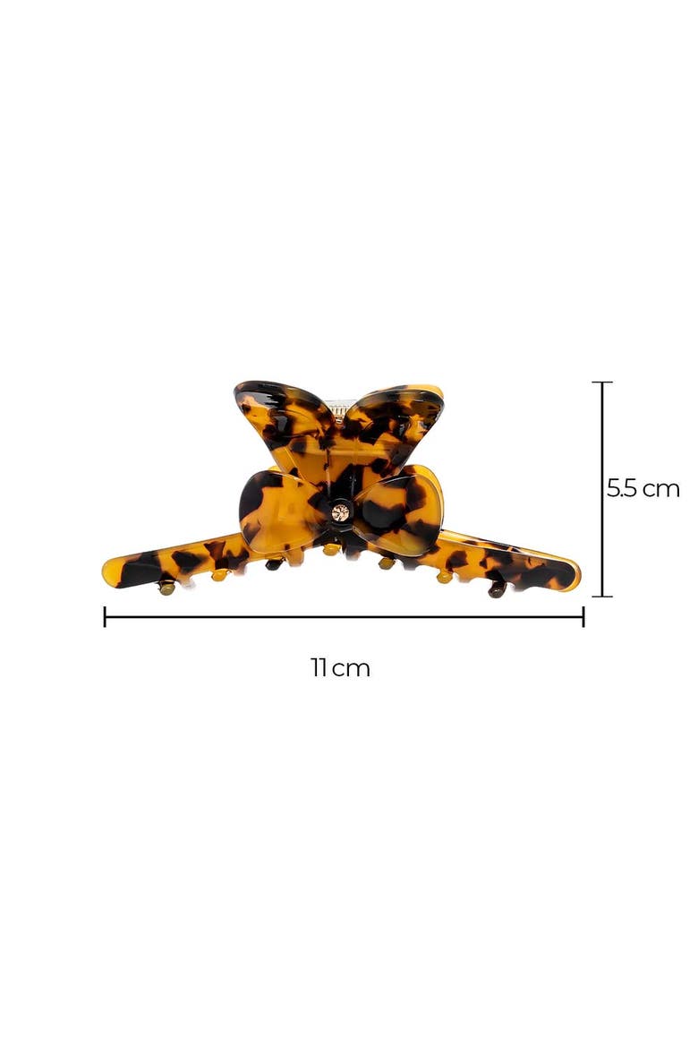 Butterfly Loop Hair Claw Clip, Alternate, color, Tortoise
