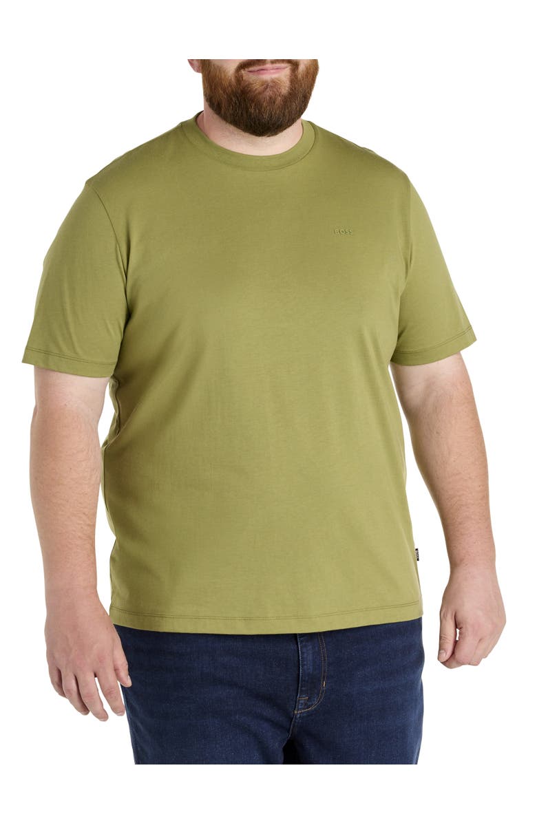 BOSS Big & Tall Thompson 01 Graphic Tee, Main, color, Medium Green