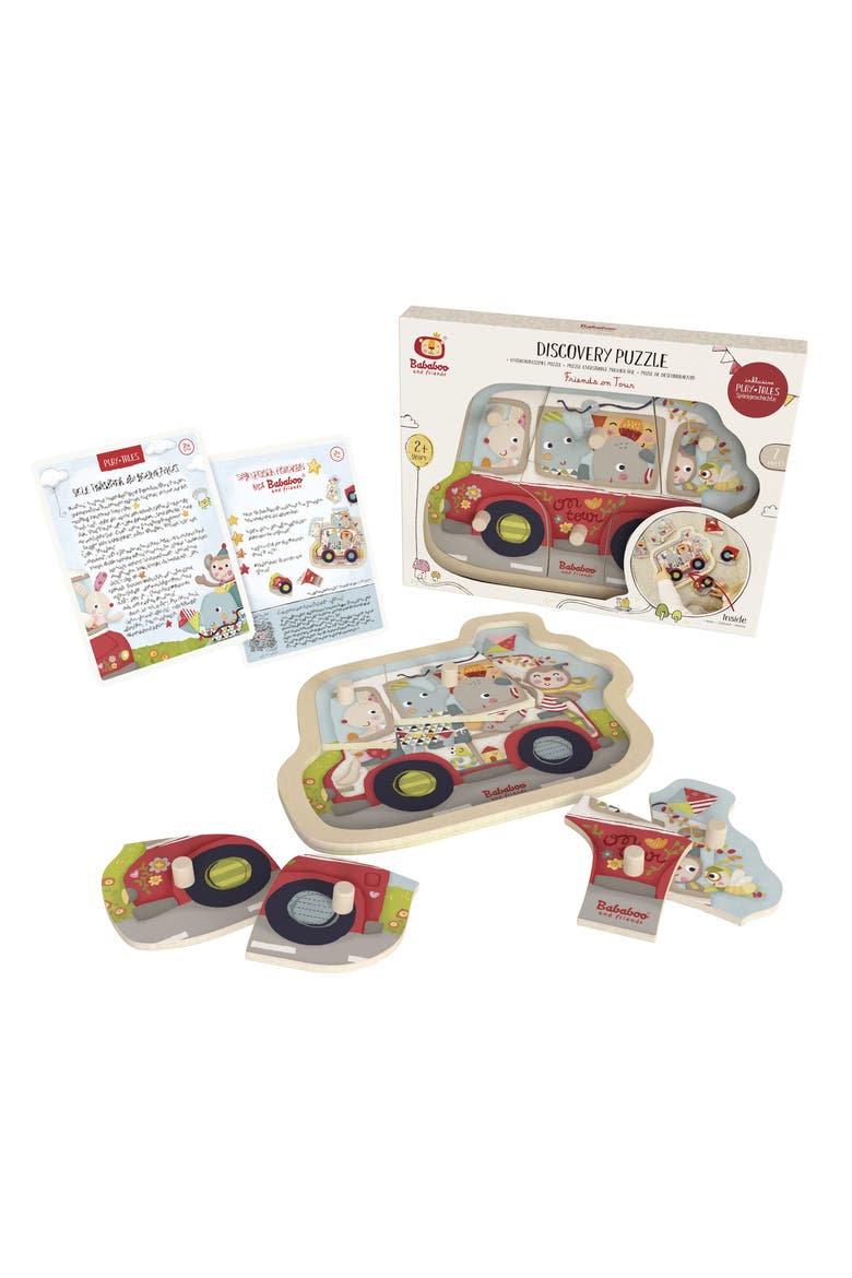 Friends on Tour Discovery Puzzle, Alternate, color, Red