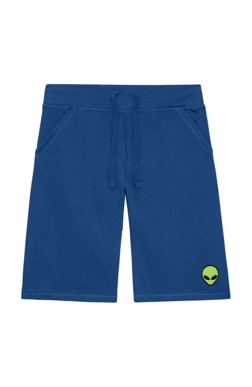 Dalix Mens Alien Midweight Fleece Short In Blue