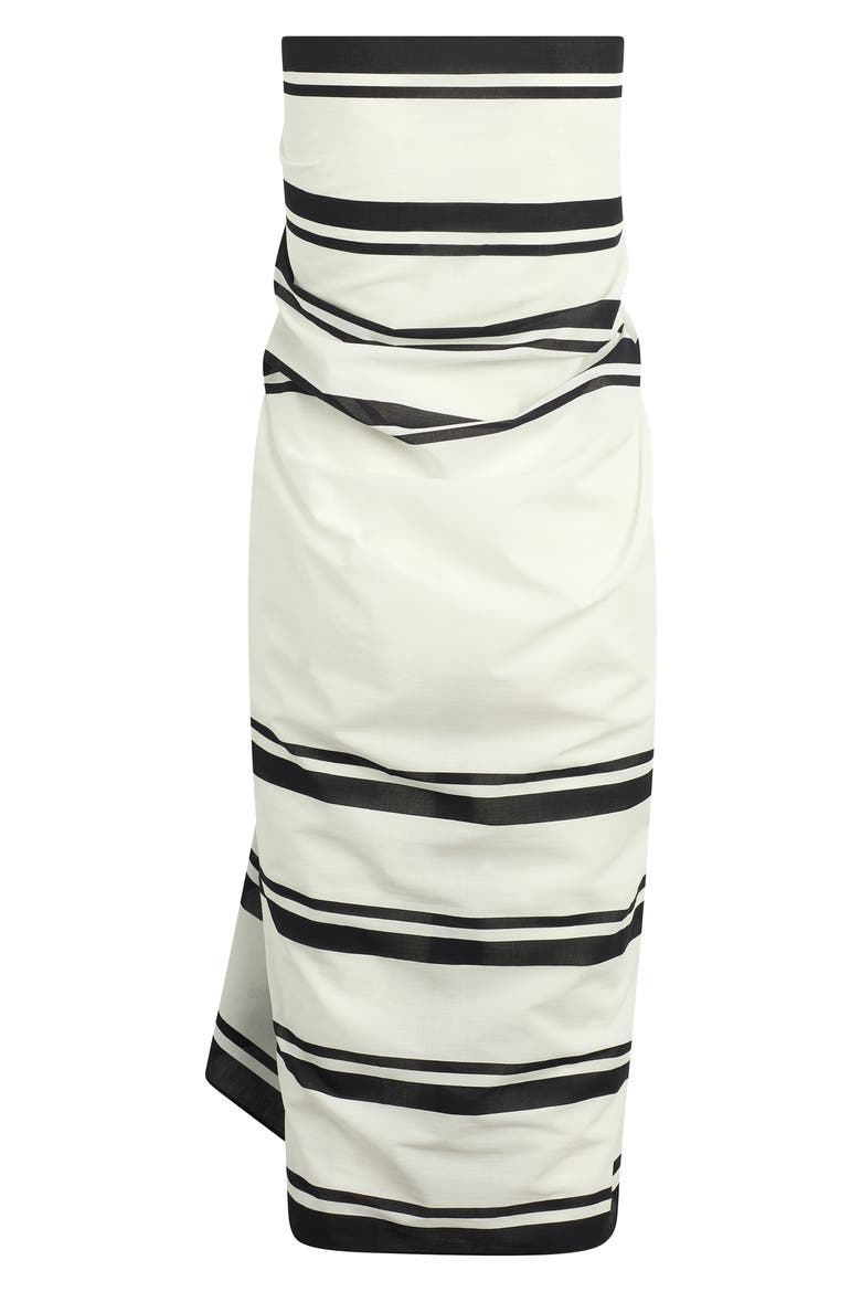 The Geo Print Pareo Cotton Scarf, Alternate, color, BLACK/ WHITE