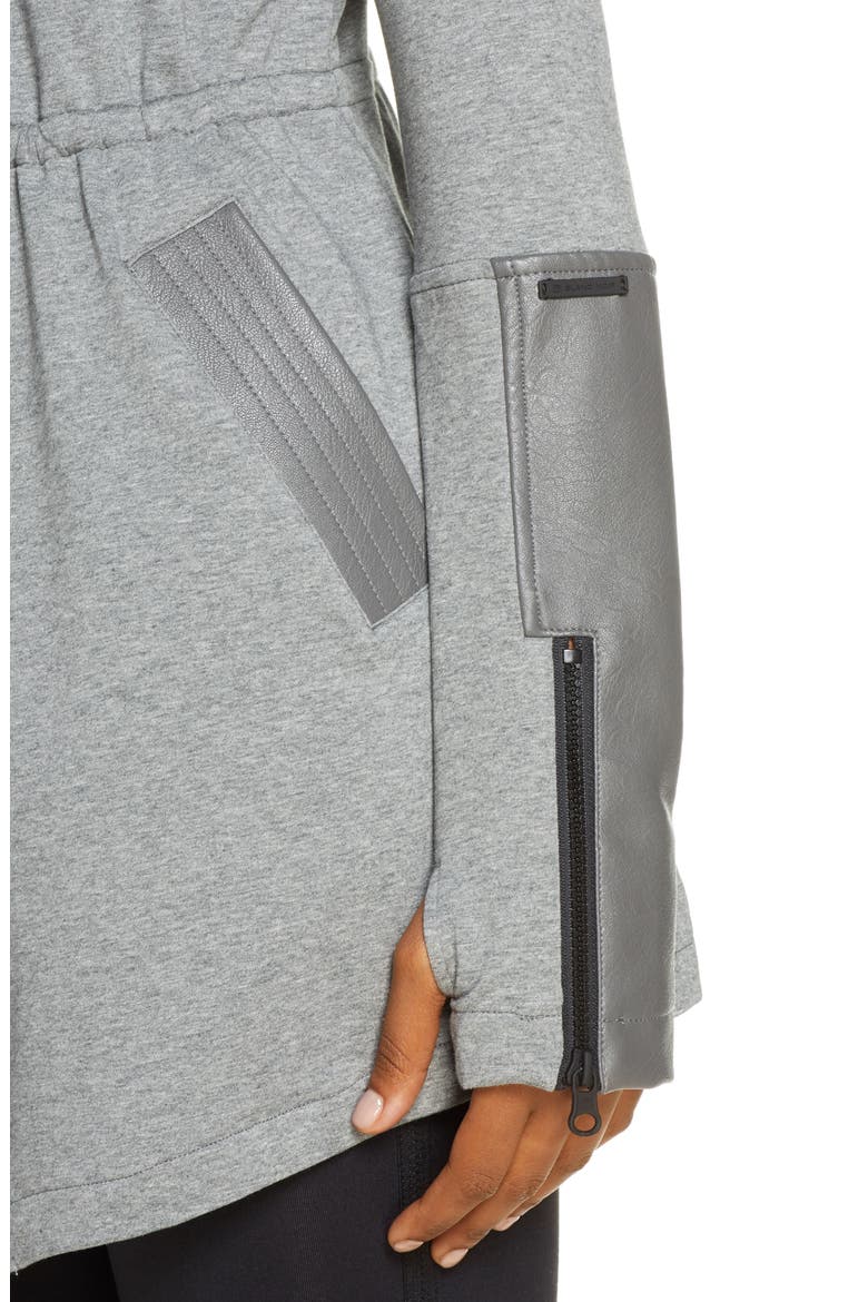 Traveler Wrap Jacket, Alternate, color, CHARCOAL HEATHER
