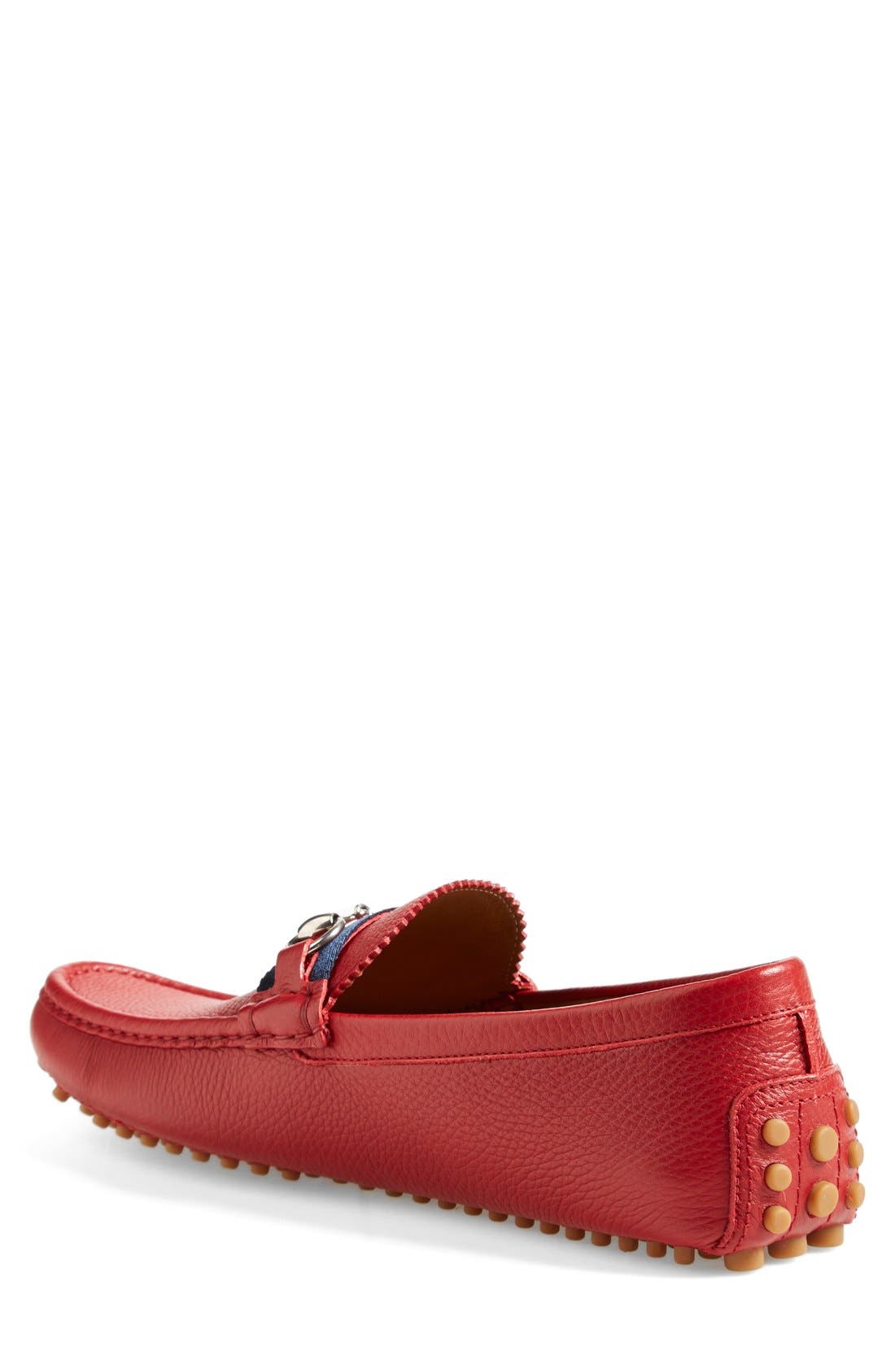 'Damo' Driving Shoe, Alternate, color, RED LEATHER