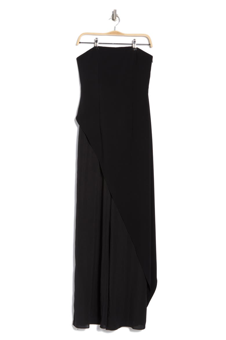 Alondra Strapless Jumpsuit, Alternate, color, BLACK