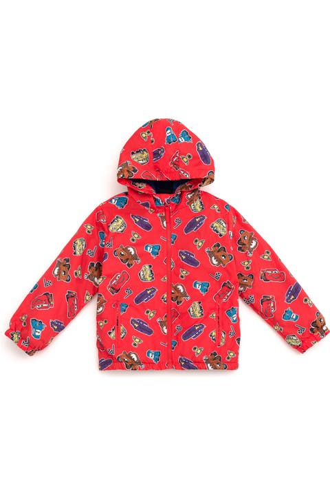Cars Fleece Hooded Rain Jacket