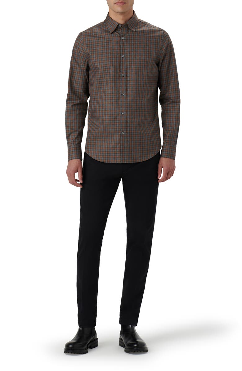 Bugatchi Karl Check Button-Up Shirt, Alternate, color, 