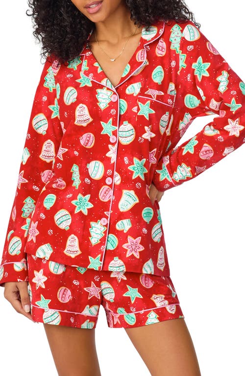 BedHead Pajamas Long Sleeve Short Pajamas in Sugar Cookies 