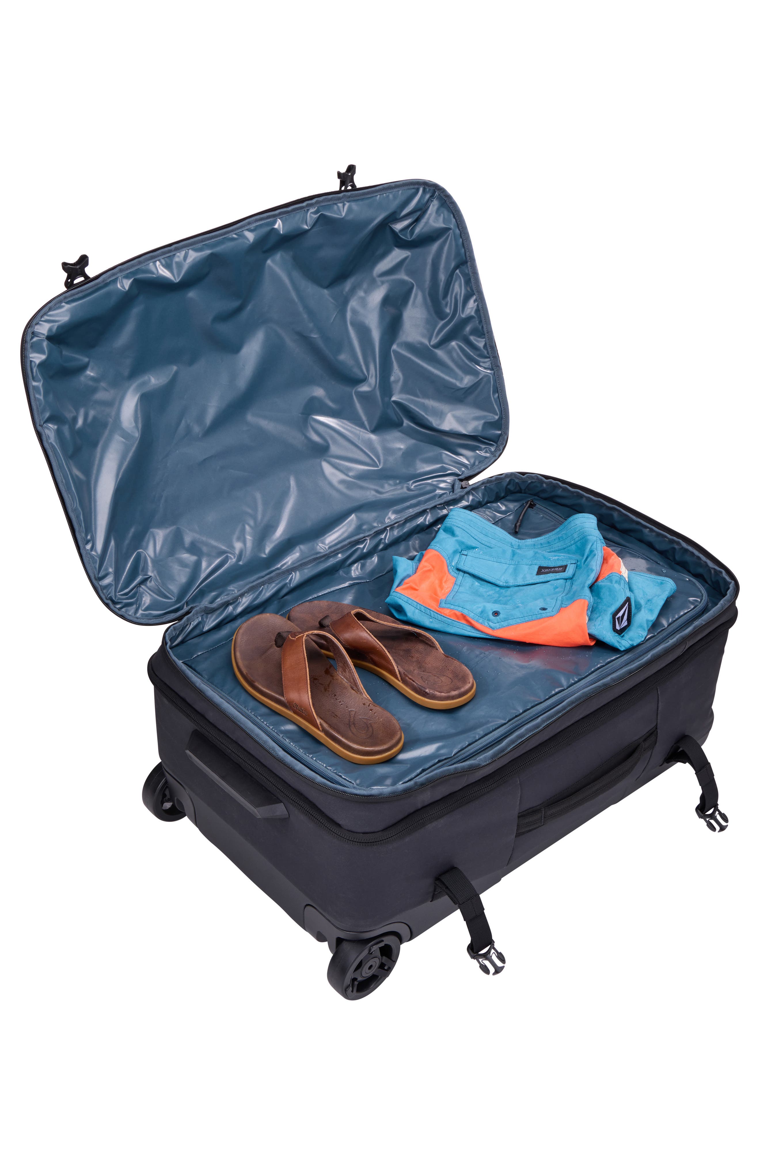 Thule Aion Wheeled Duffle Bag, Alternate, color, Black