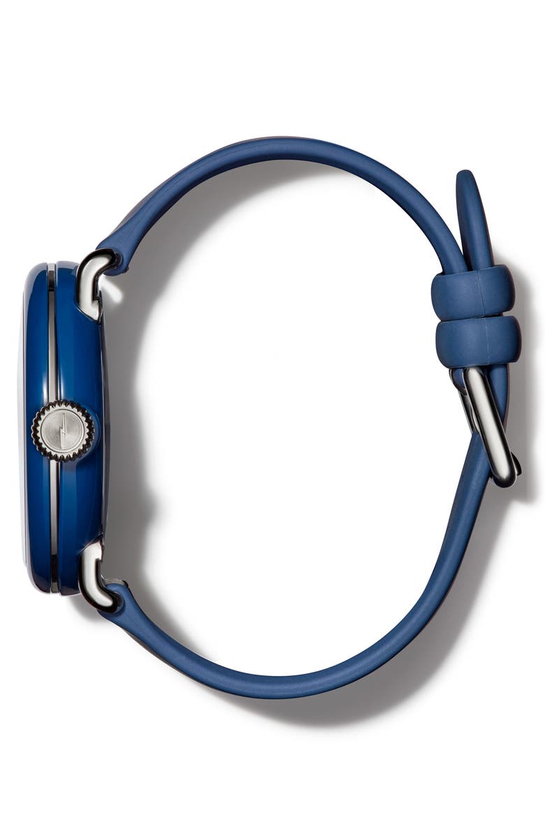 Shinola Detrola The Wolverine Silicone Strap Watch, 43mm, Alternate, color, 