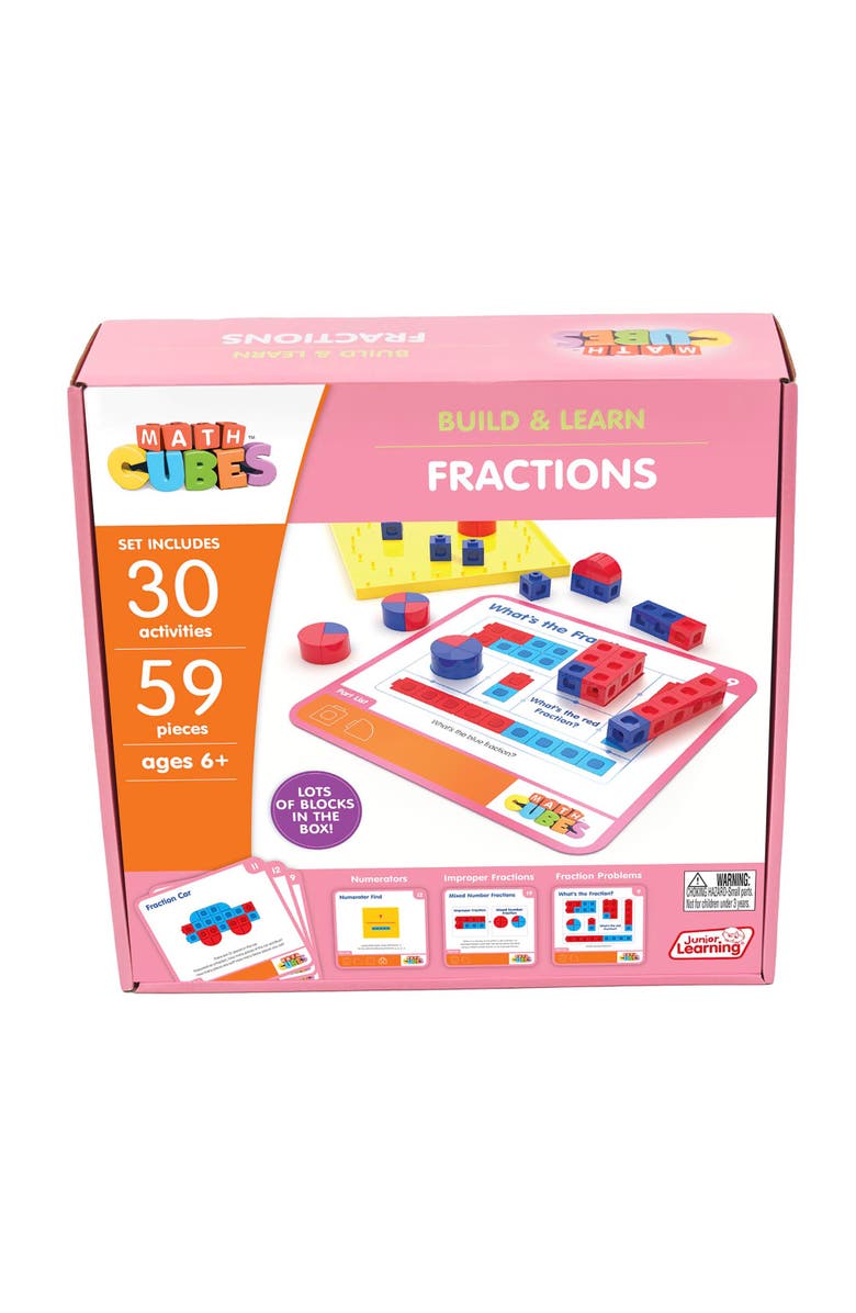 Junior Learning Mathcubes Fractions, 30Pc Activity Set, Main, color, Multicolored