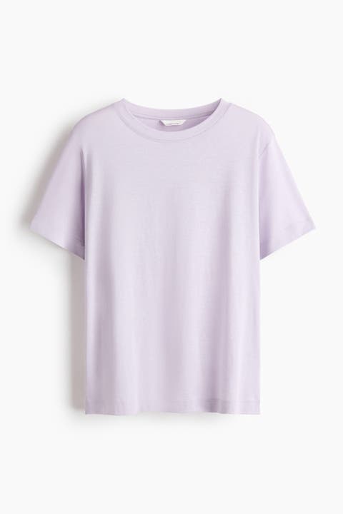 Silk-blend T-shirt