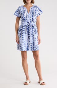 Tommy Bahama Crystalline Cove Short Sleeve Cotton Dress