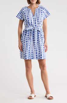 Tommy Bahama Crystalline Cove Short Sleeve Cotton Dress