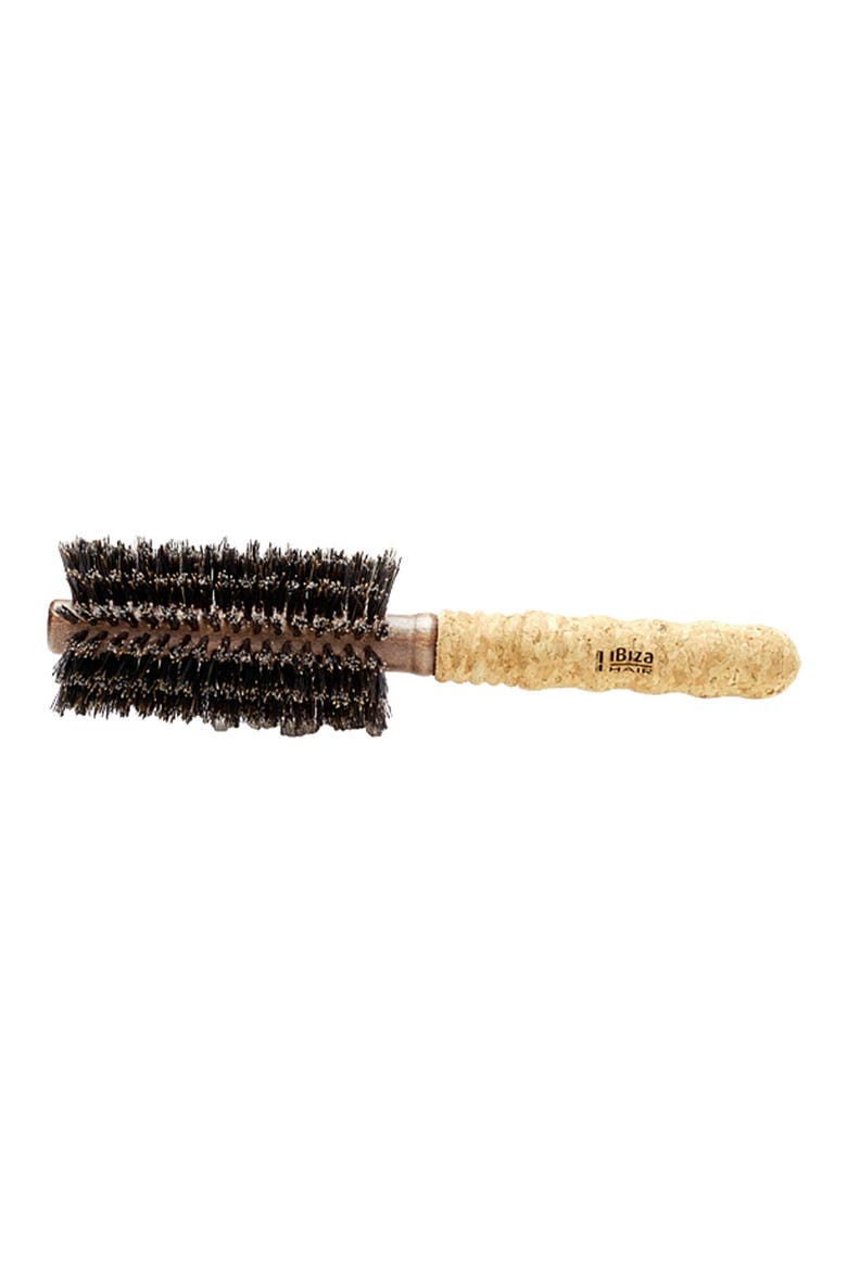 Ibiza Collection Extended Cork Round Brush, Main, color, NO COLOR