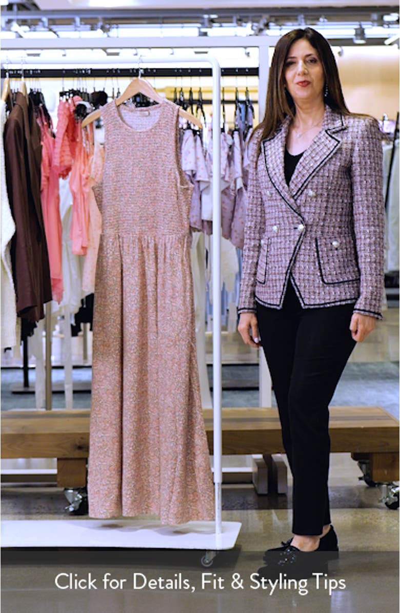 Darcy Floral Smock Midi Dress, sales video thumbnail