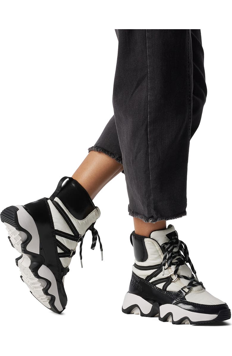 SOREL Kinetic Impact Sport Waterproof Boot, Alternate, color, Sea Salt/ Black