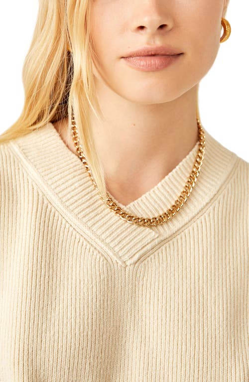 Shop Free People Easy Street Sweater Vest In Cream