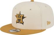 New Era Men's New Era Light Beige/Khaki Houston Astros Two-Tone Color Pack 9FIFTY Snapback Hat