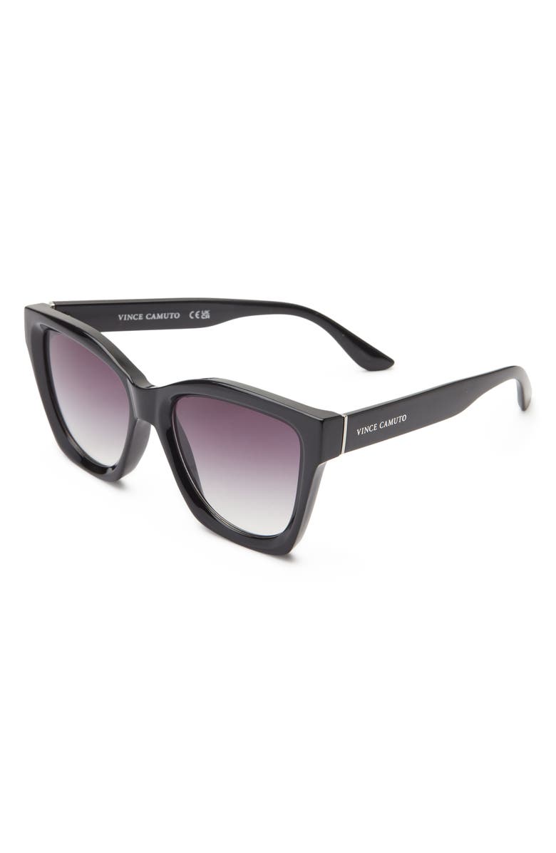 Vince Camuto Gradient Cat Eye Sunglasses, Alternate, color, Black