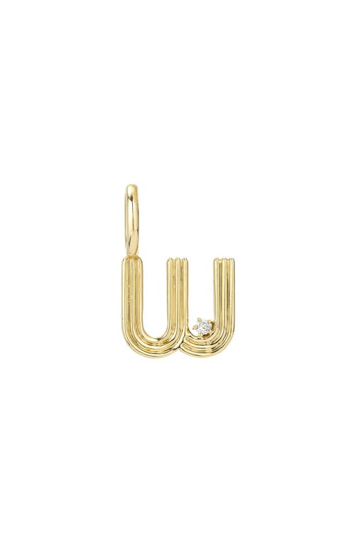 ADINA REYTER ADINA REYTER GROOVY DIAMOND MINI INITIAL CHARM 