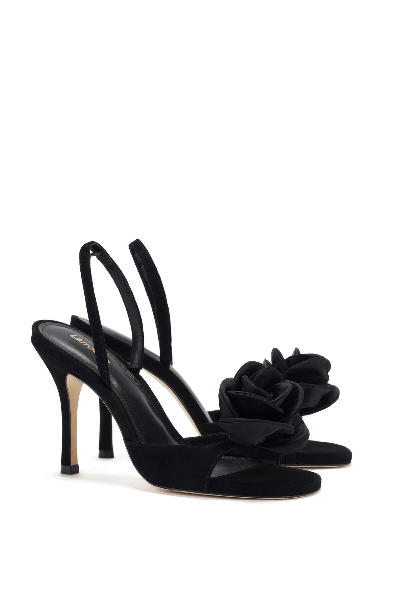 Larroudé Salma Sandal, Alternate, color, Black