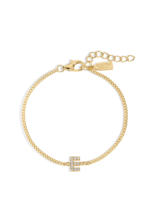 Electric Picks Initial Bracelet In Gold