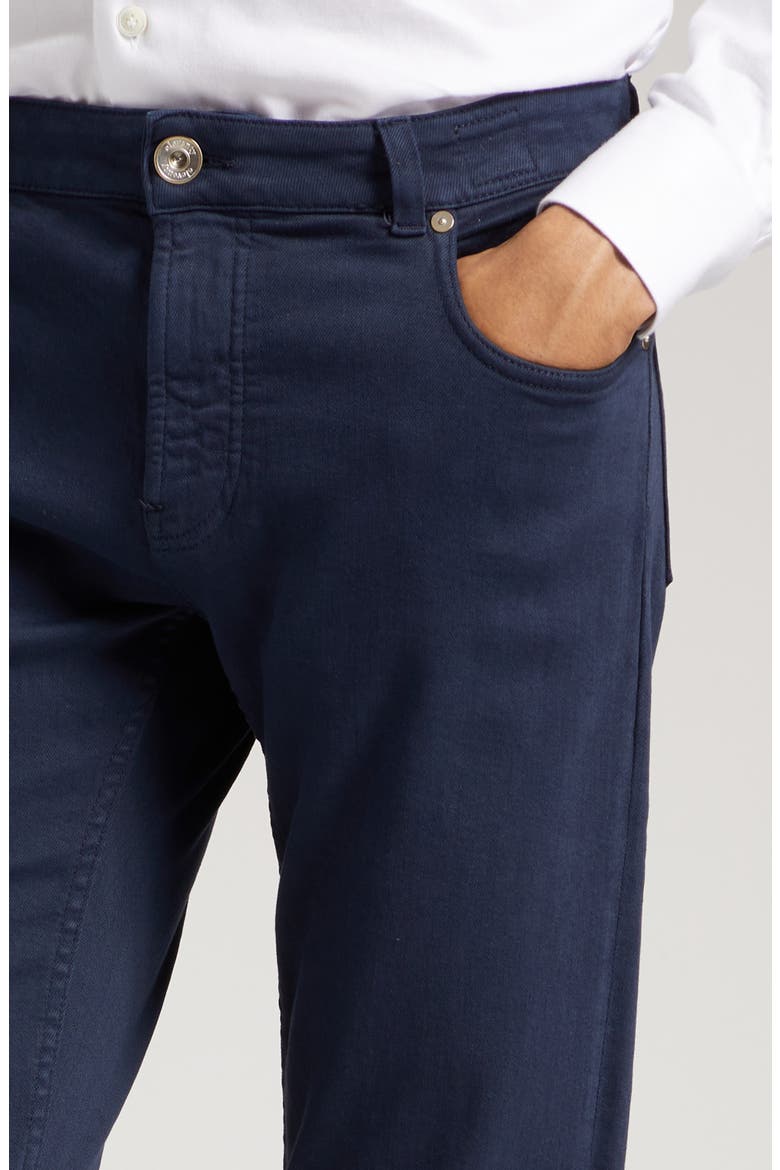 Five-Pocket Stretch Denim Pants, Alternate, color, NAVY